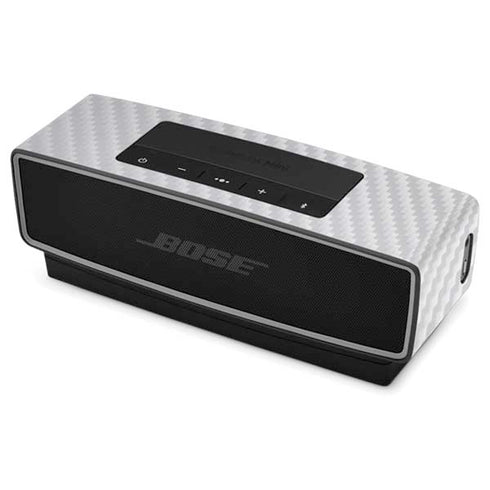 White Carbon Fiber Specialty Texture Material Bose SoundLink Mini Speaker II Skin